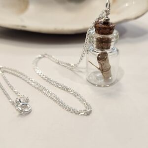 Message in a Bottle Sterling Silver Necklace